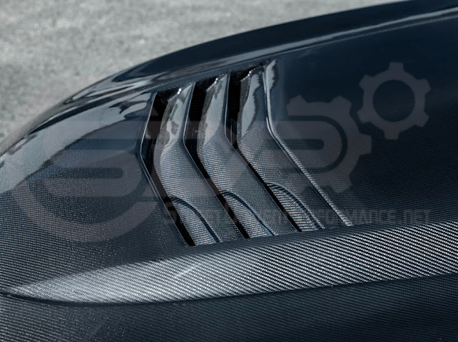 2020-Up Cadillac CT5 / CT5-V / CT5-V Blackwing | “CTS-V, V3” Style CARBON FIBER Front Vented Hood