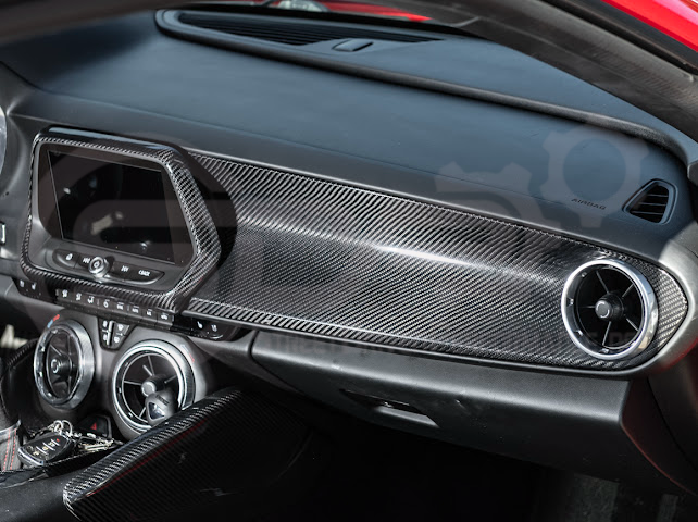 2016-2024 Chevrolet Camaro 6th Gen | Factory Style Carbon Fiber Dashboard Passenger Side Instrument Panel Cover Replacement