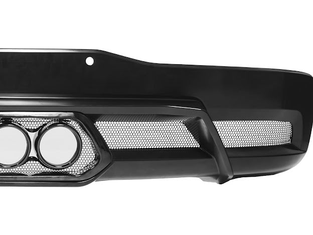 2020-Up Corvette C8 | Z06 Style Rear Center Quad Tips Exhaust Exit Grille Diffuser