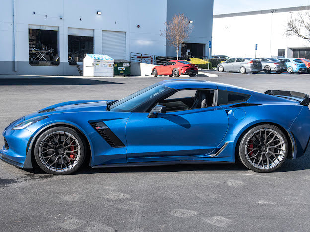 2014-2019 Corvette C7 Z06/ ZR1 CARBON FIBER Side Rocker Panels Brake Scoop Vents (PAIR)