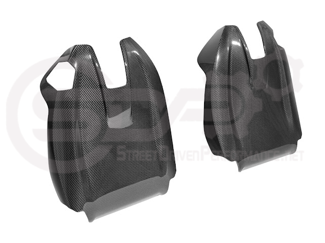 2021+ BMW G87 G80 G82/G83 M2 M3 M4 | DRY CARBON FIBER TAPE-ON FULL SEAT BACK HEADREST COVER PAIR