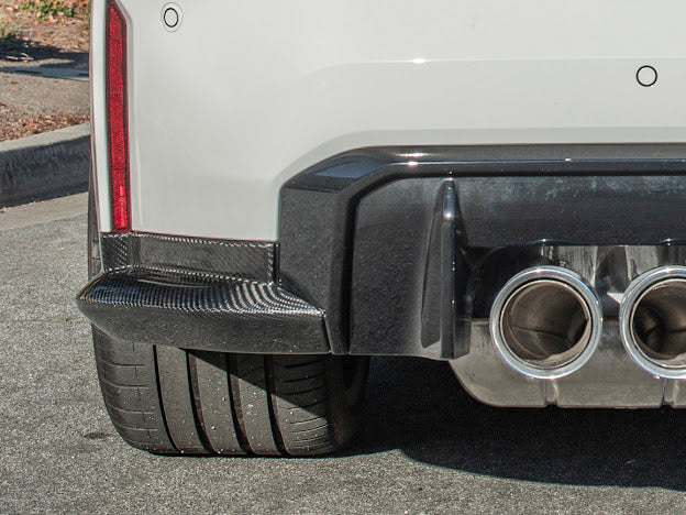 2021-Up BMW G80 M3 | Factory Style CARBON FIBER Rear Apron Lip Splitter Pair