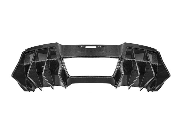 2014-2019 Corvette C7 Performance Track CARBON FIBER Rear Bumper Finned Diffuser