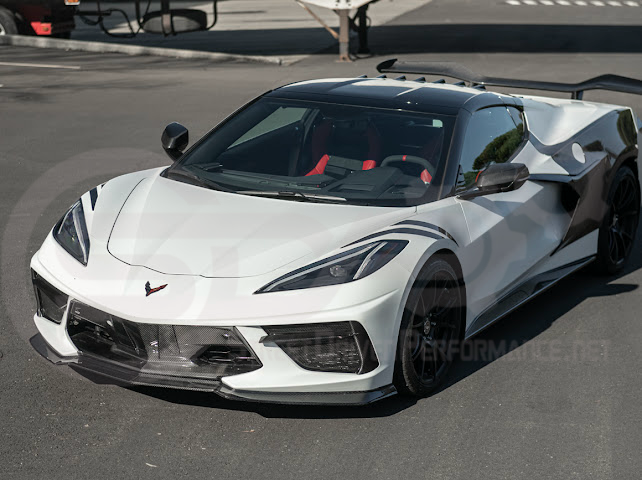 2020-Up Corvette C8 STINGRAY & Z51 | Z06 Z07 Package CARBON FIBER Front Bumper Lip Splitter Ground Effects