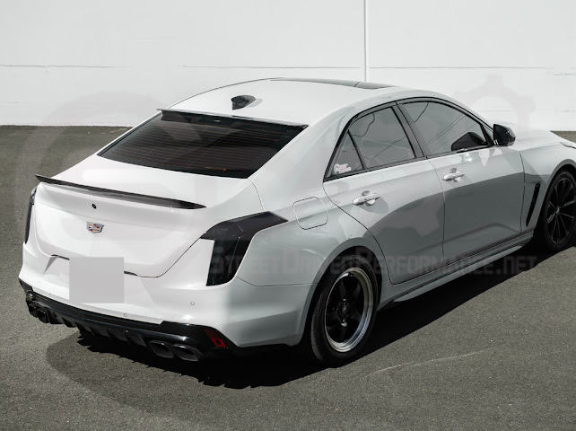 2020-Up Cadillac CT4 / CT4-V / CT4-V Blackwing | SDP Performance Style Carbon Fiber Rear Roof Top Window Spoiler Wing