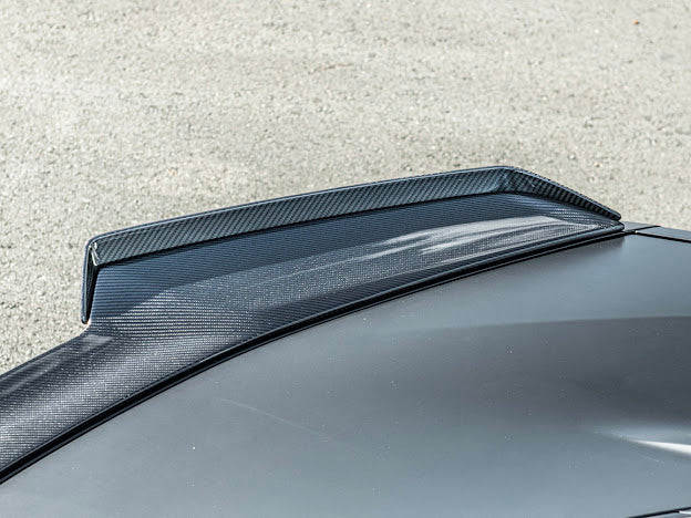 2023-Up CORVETTE C8 Z06 / E-RAY | CARBON FIBER REAR SPOILER WICKER BILL EXTENSION