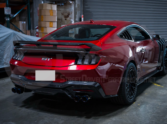 2024-Up Ford Mustang S650 | EURO Style Sequential Signal LED Clear Lenses Rear Taillights Pair