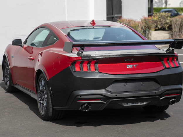2024-Up Ford Mustang S650 | Factory Style PRIMED BLACK Rear Bumper Cover Replacement