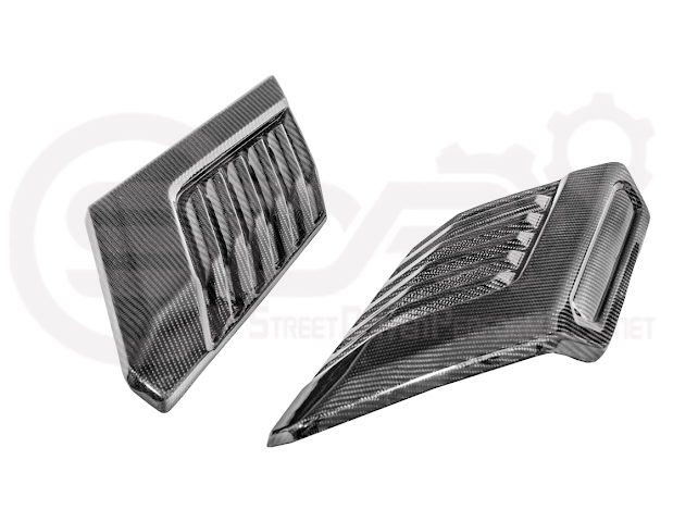 2022-Up Toyota Tundra | TRD Pro Style CARBON FIBER Front Hood Side Vents Pair