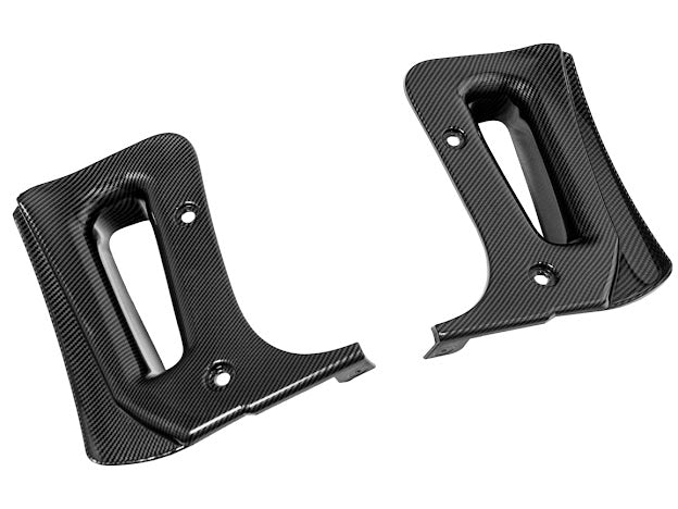 2023-Up Corvette C8 Z06 & E-RAY | Extended Hydro-Dipped Carbon Fiber Front & Rear Mud Flap Splash Guards