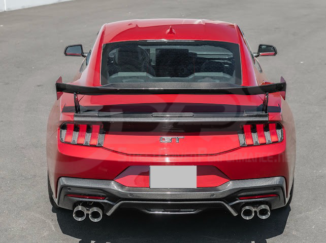 2024-UP FORD MUSTANG S650 COUPE | APR STYLE CARBON FIBER REAR HIGH WING SPOILER