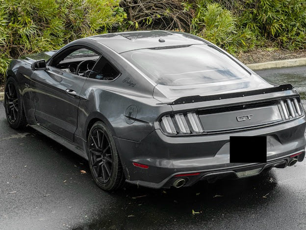 2015-23 FORD MUSTANG GT | SMOKE TINTED REAR SPOILER WICKERBILL FLAP INSERT