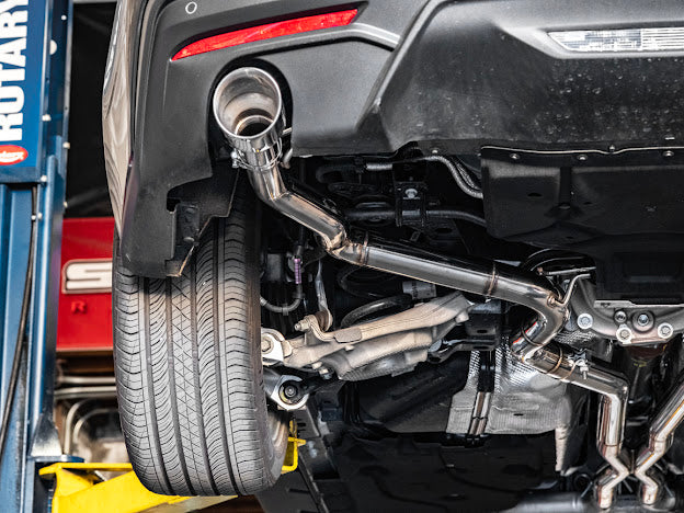 2024-Up Ford Mustang GT 5.0L | T-304 Straight Through Cat Back Dual Tips Exhaust