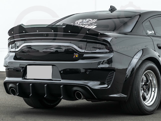 2020-UP DODGE CHARGER WIDEBODY | SRT PERFORMANCE TRACK STYLE REAR BUMPER DIFFUSER