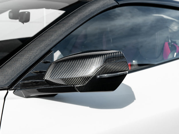 2020+ CORVETTE C8 CARBON FIBER REPLACEMENT MIRROR COVERS PAIR