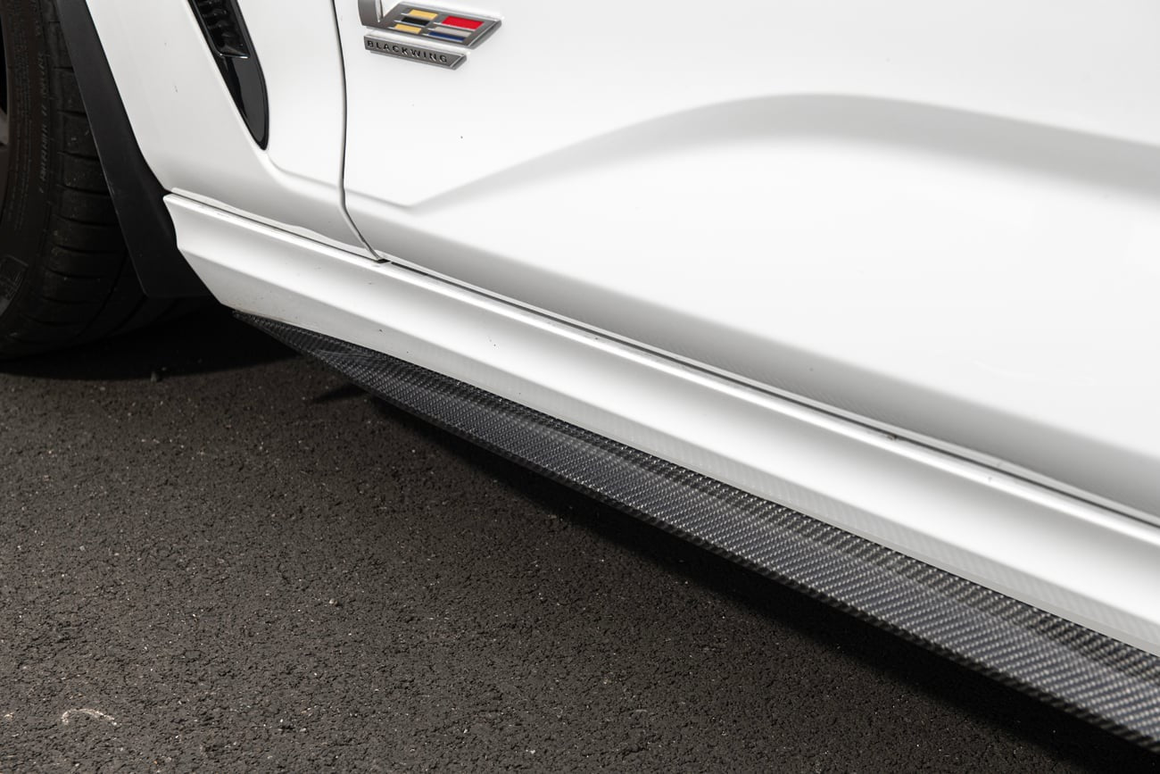 2020+ Cadillac CT4 / CT4-V / CT4-V Blackwing | Carbon Fiber Side Skirts Rocker Panels Ground Effects