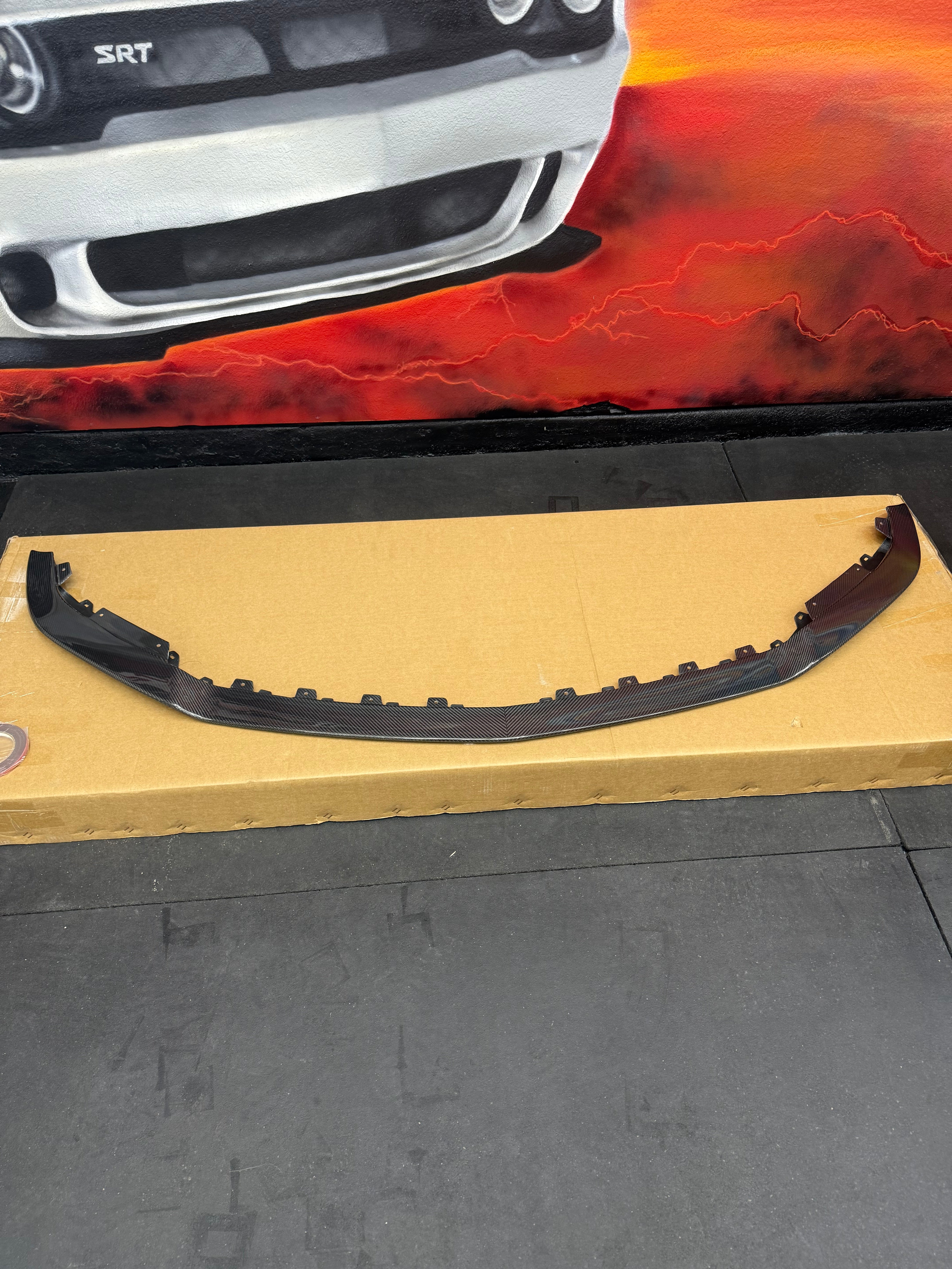 2022-UP CADILLAC CT5-V BLACKWING SEDAN | CARBON FIBER FACTORY EXTENDED STYLE FRONT LIP SPLITTER GROUND EFFECTS