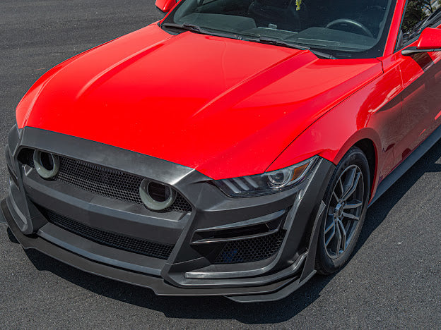 2015-17 FORD MUSTANG | GT500 CONVERSION FRONT BUMPER WITH LED GRILLE KIT