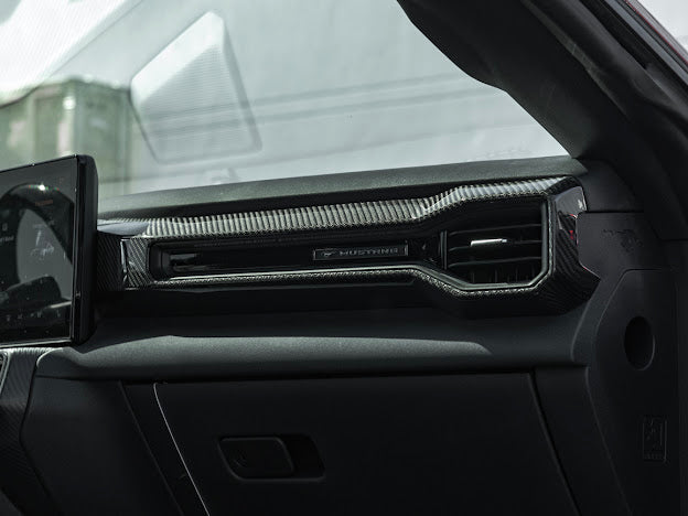 2024-UP FORD MUSTANG S650 | CARBON FIBER AC OUTLET COVER PANEL