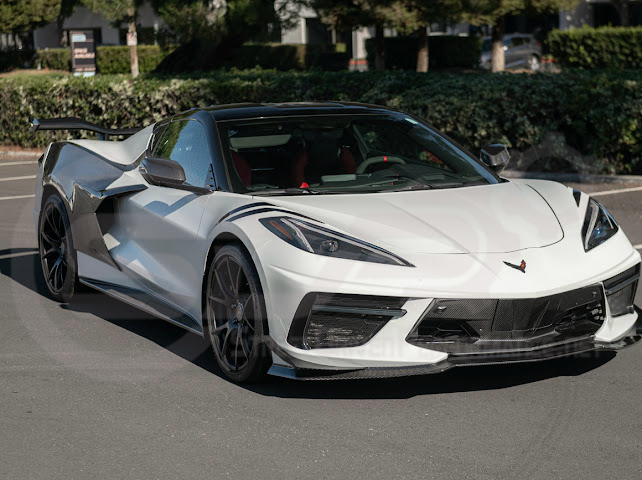 2020+ CORVETTE C8 STINGRAY & Z51 | Z06 Z07 PERFORMANCE FRONT LIP SPLITTER & CANARDS GROUND EFFECTS
