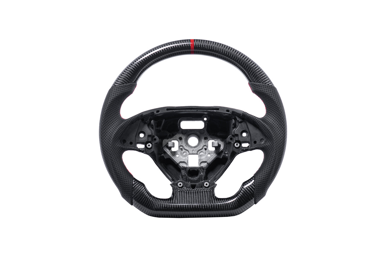 2014-2019 Chevrolet Corvette C7 - Carbon Fiber Red Stripe Steering Wheel