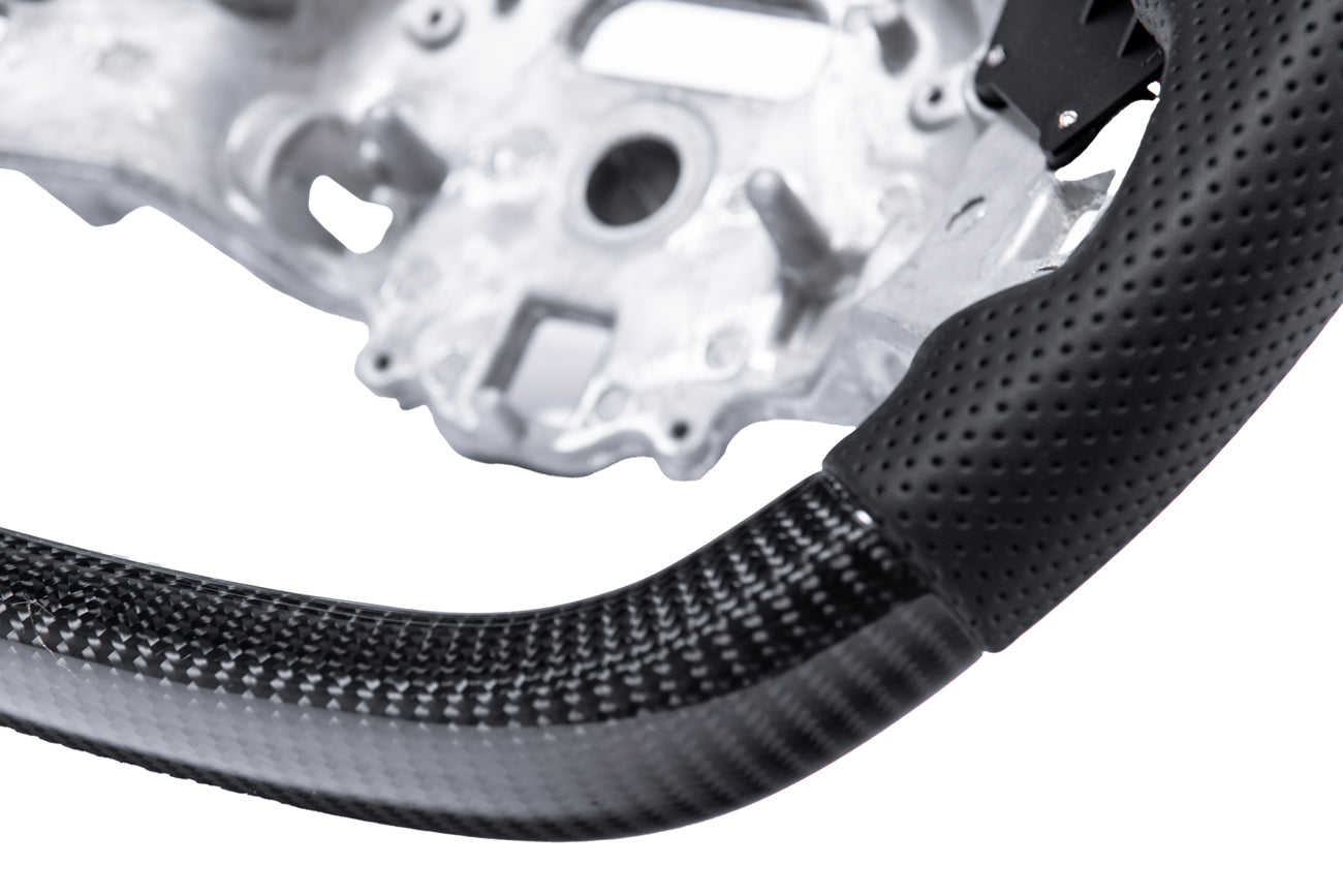 2020-Present Chevrolet Corvette C8 - Carbon Fiber Red Stripe Steering Wheel