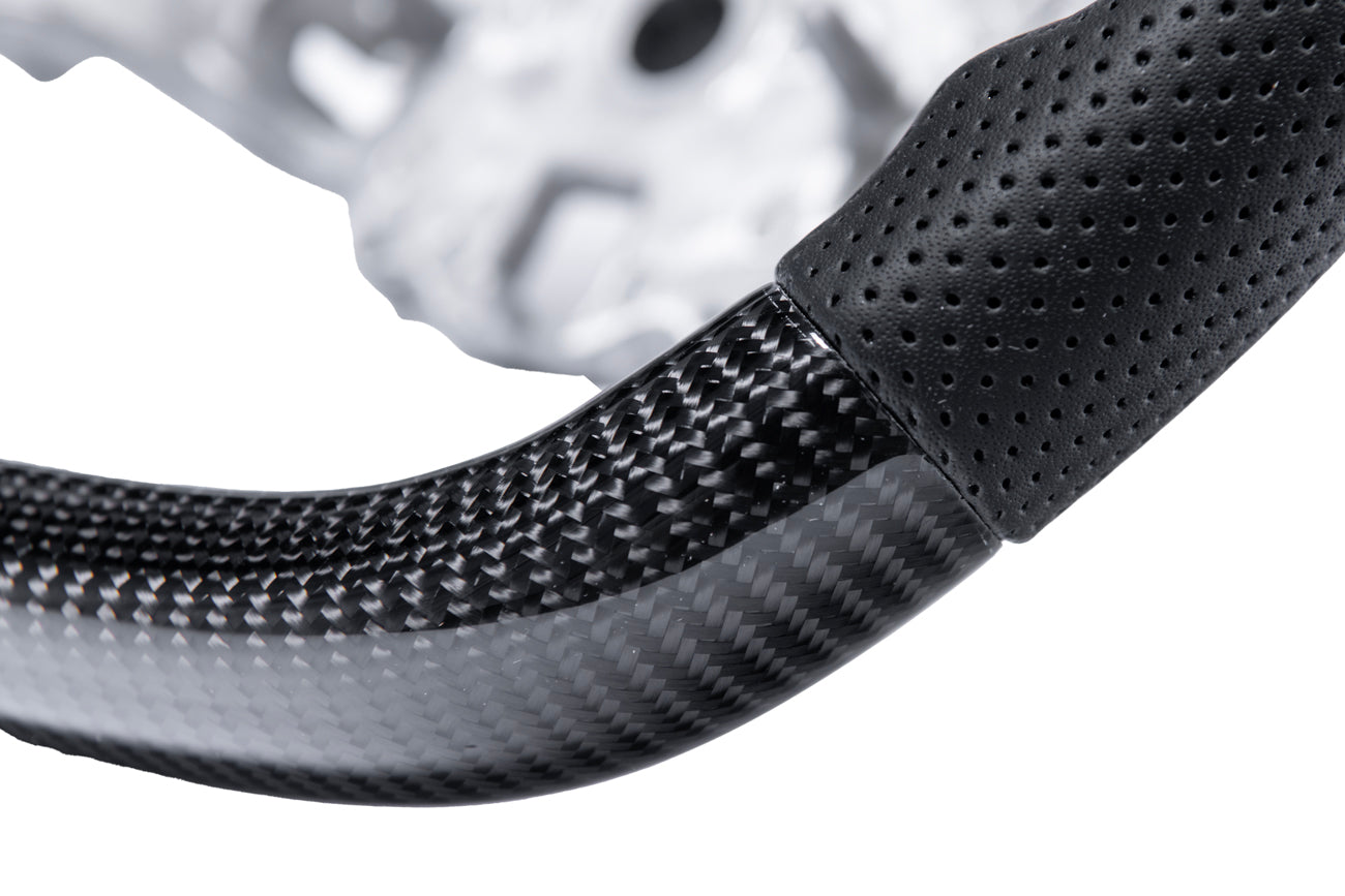 2020-Present Chevrolet Corvette C8 - Carbon Fiber Red Stripe Steering Wheel