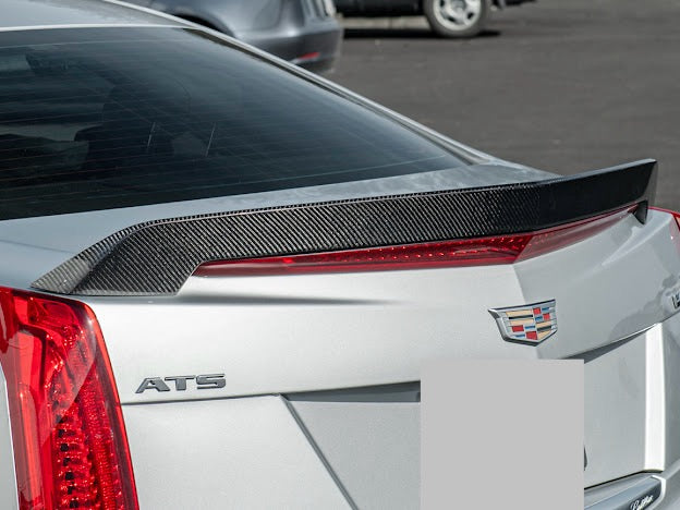 2016 - 2019 Cadillac ATS-V Sedan | Carbon Fiber SDP Style Rear Trunk Lid Spoiler Wing