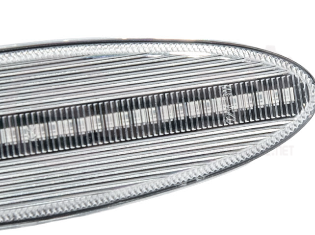 1997-2004 Chevrolet Corvette C5 | Rear Bumper Clear / Red / Black Lens Red LED Side Marker Lights Pair