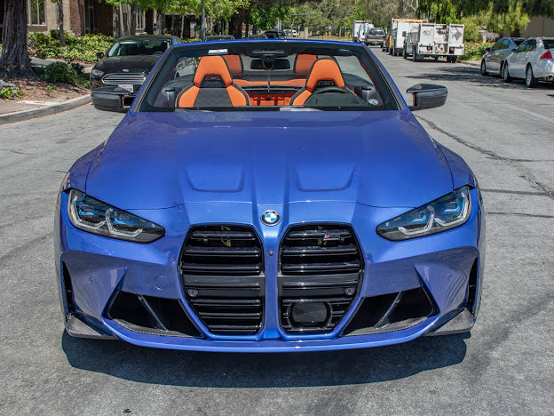 2021-UP BMW G82 / G83 M4 | M-PERFORMANCE STYLE CARBON FIBER FRONT SIDE LIP SPLITTER GROUND EFFECTS