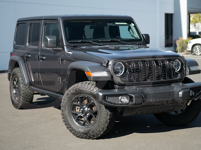 2024-UP JEEP WRANGLER GLADIATOR | FACTORY STYLE FRONT BUMPER GRILLE INSERT SURROUNDING REPLACEMENT