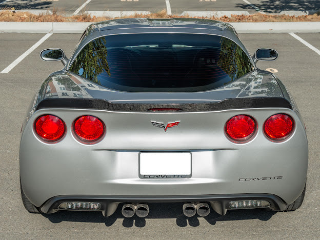 2005-2013 C6 Corvette - Extended ZR1 Style Rear Trunk Lid Spoiler Wing - for all models