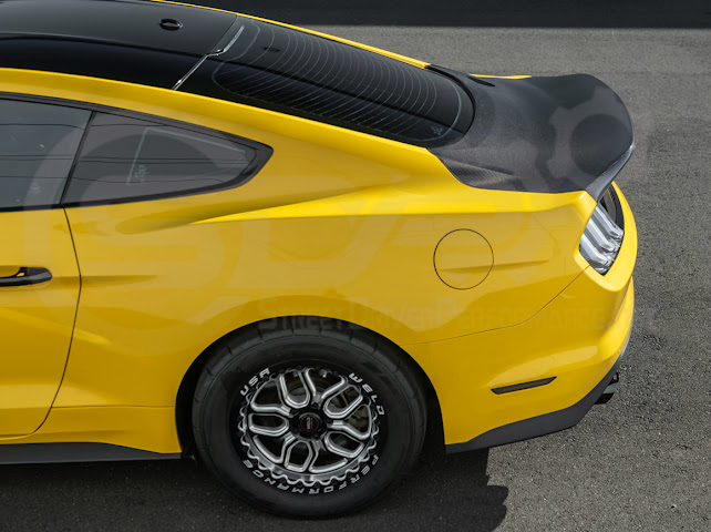 2015-2023 FORD MUSTANG | SUPER SNAKE STYLE REPLACEMENT REAR TRUNK LID WITH INTEGRATED SPOILER