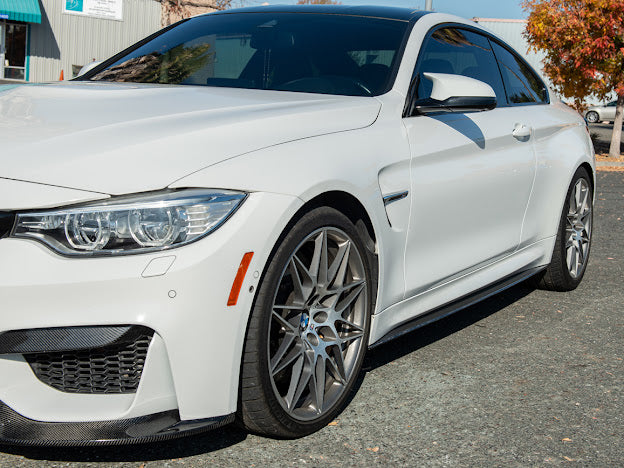 2015-2020 BMW F82 / F83 M4 | M-Performance Style CARBON FIBER Side Skirts Extension Rocker Panel Ground Effects