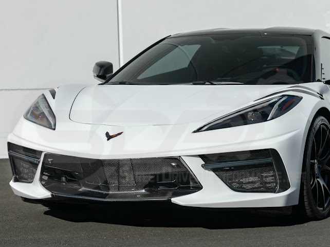 2020-UP CORVETTE C8 STINGRAY & Z51 | SEQUENTIAL FRONT GRILLE LED DRL LIGHT BAR BEZEL INSERTS PAIR