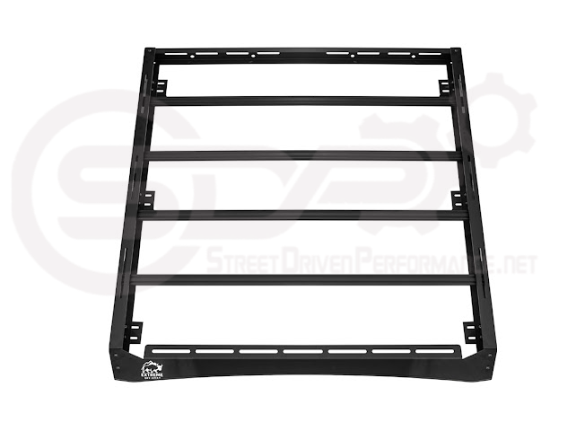 2018-UP JEEP WRANGLER JL & 2020-PRESENT JEEP GLADIATOR JT | CARBON STEEL BLACK TOP ROOF CARGO RACK (FULL & HALF LENGTH)