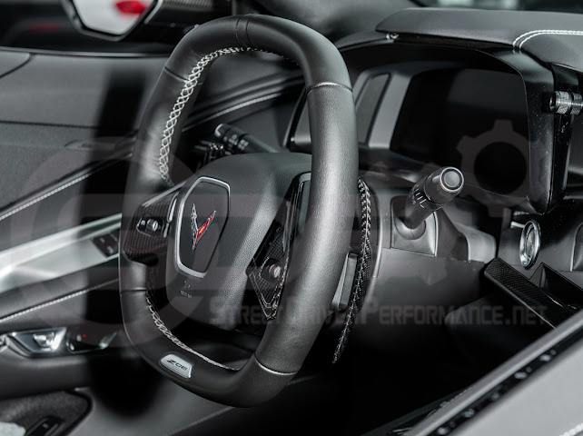 2020-Up Corvette C8 | CARBON FIBER Steering Wheel Paddle Shifters Replacement
