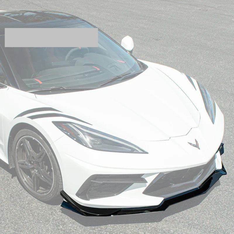 2020+ CORVETTE C8 STINGRAY & Z51 | Z06 Z07 PERFORMANCE FRONT LIP SPLITTER & CANARDS GROUND EFFECTS