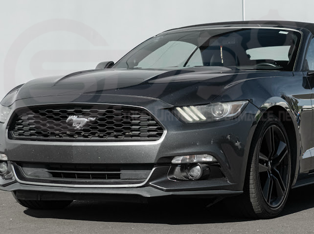 2015-2023 FORD MUSTANG S550 | CARBON FIBER FRONT BUMPER FOG LIGHT BEZEL COVER PAIR