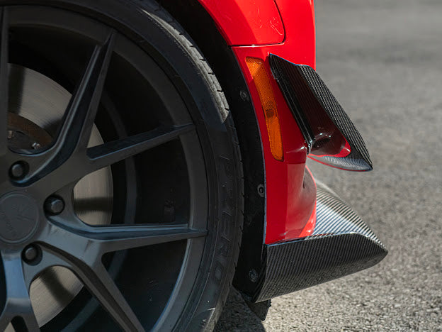 2017-UP CAMARO ZL1 1LE FRONT AIR DUCT BEZELS & CANARDS DIVE PLANES