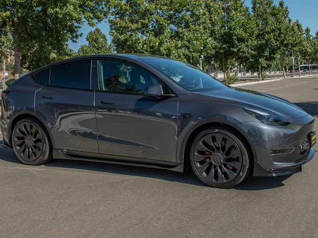 2020-UP TESLA MODEL Y PERFORMANCE SIDE SKIRTS ROCKER PANELS GROUND EFFECTS