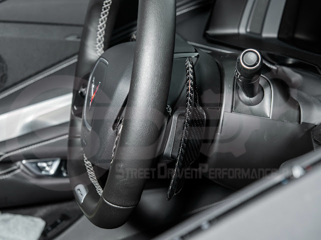2020-Up Corvette C8 | CARBON FIBER Steering Wheel Paddle Shifters Replacement