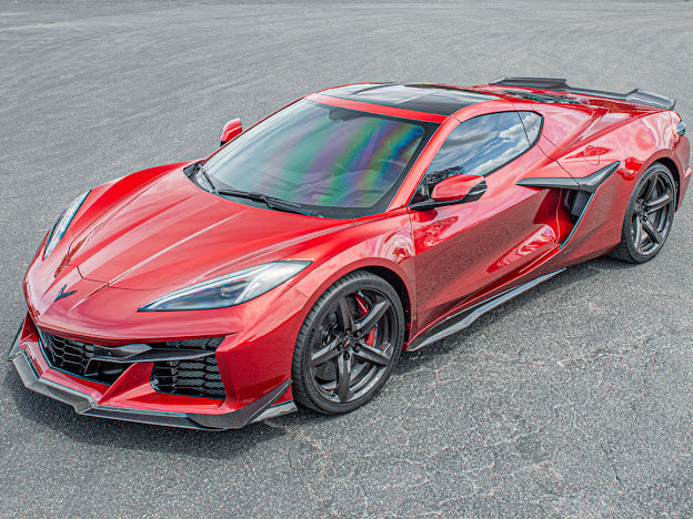 2020+ CHEVROLET CORVETTE C8 Z06/ E-RAY | CARBON FIBER SIDE FENDER VENT DOOR HANDLE TRIM PAIR