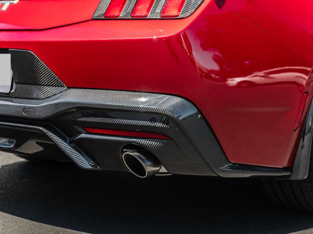 2024-Up Ford Mustang S650 | GT Style CARBON FIBER Rear Bumper Diffuser