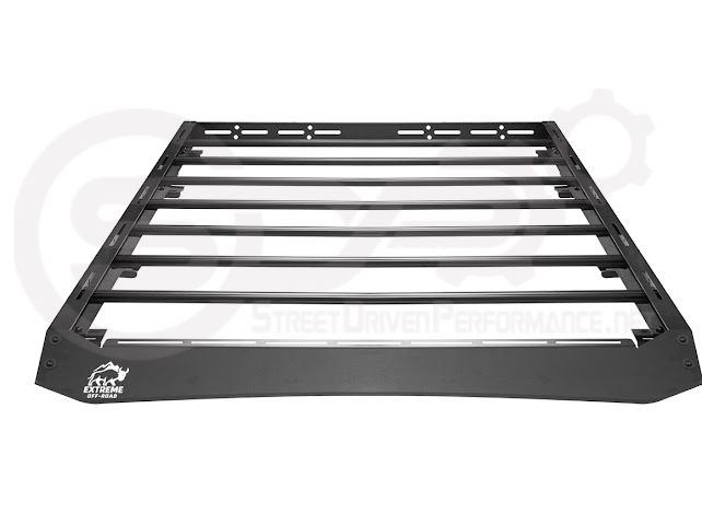 2018-UP JEEP WRANGLER JL & 2020-PRESENT JEEP GLADIATOR JT | CARBON STEEL BLACK TOP ROOF CARGO RACK (FULL & HALF LENGTH)