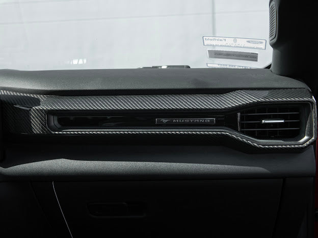 2024-UP FORD MUSTANG S650 | CARBON FIBER AC OUTLET COVER PANEL