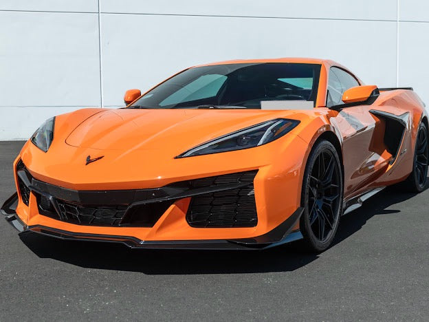2023-Up Corvette C8 Z06 & E-Ray | “Z07 Performance Package” PAINTED CARBON FIBER Lip Splitter Ground Effects with Canards