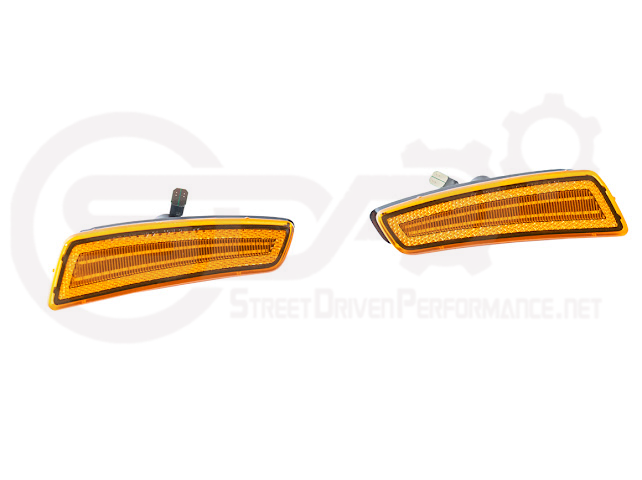 2008-2009 Pontiac G8 | Front Clear / Amber / or Smoke Lens Amber Light LED Side Markers Pair