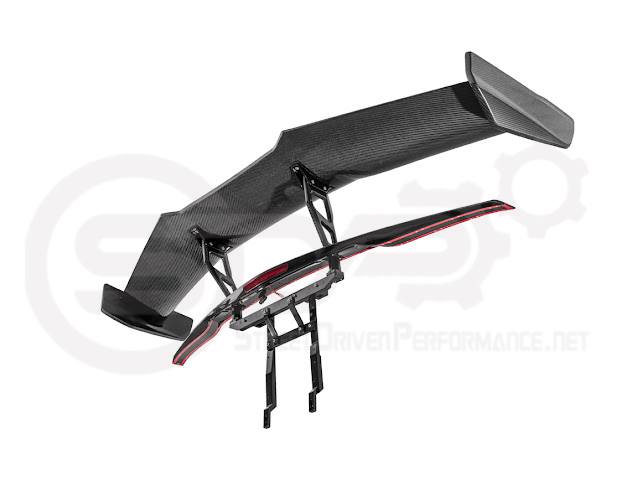 2014-2019 CHEVROLET CORVETTE C7  | EXTENDED REAR HIGH SPOILER WITH WING RISER