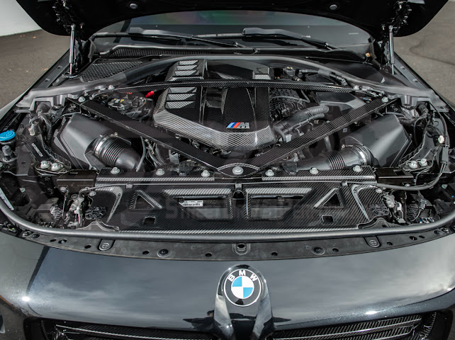2021+ BMW G87 G80 G82 M2 M3 M4 | DRY CARBON FIBER WATER TANK RADIATING PLATE COVER TRIM